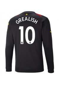 Manchester City Jack Grealish #10 Voetbaltruitje Uit tenue 2022-23 Lange Mouw